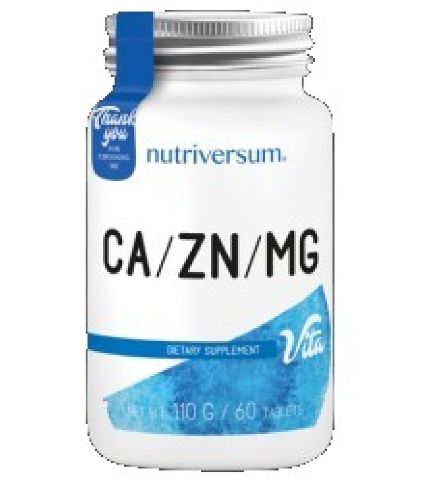Nutriversum - Ca/Zn/MG | Calcium Magnesium Zinc Formula / 60 tabs.
