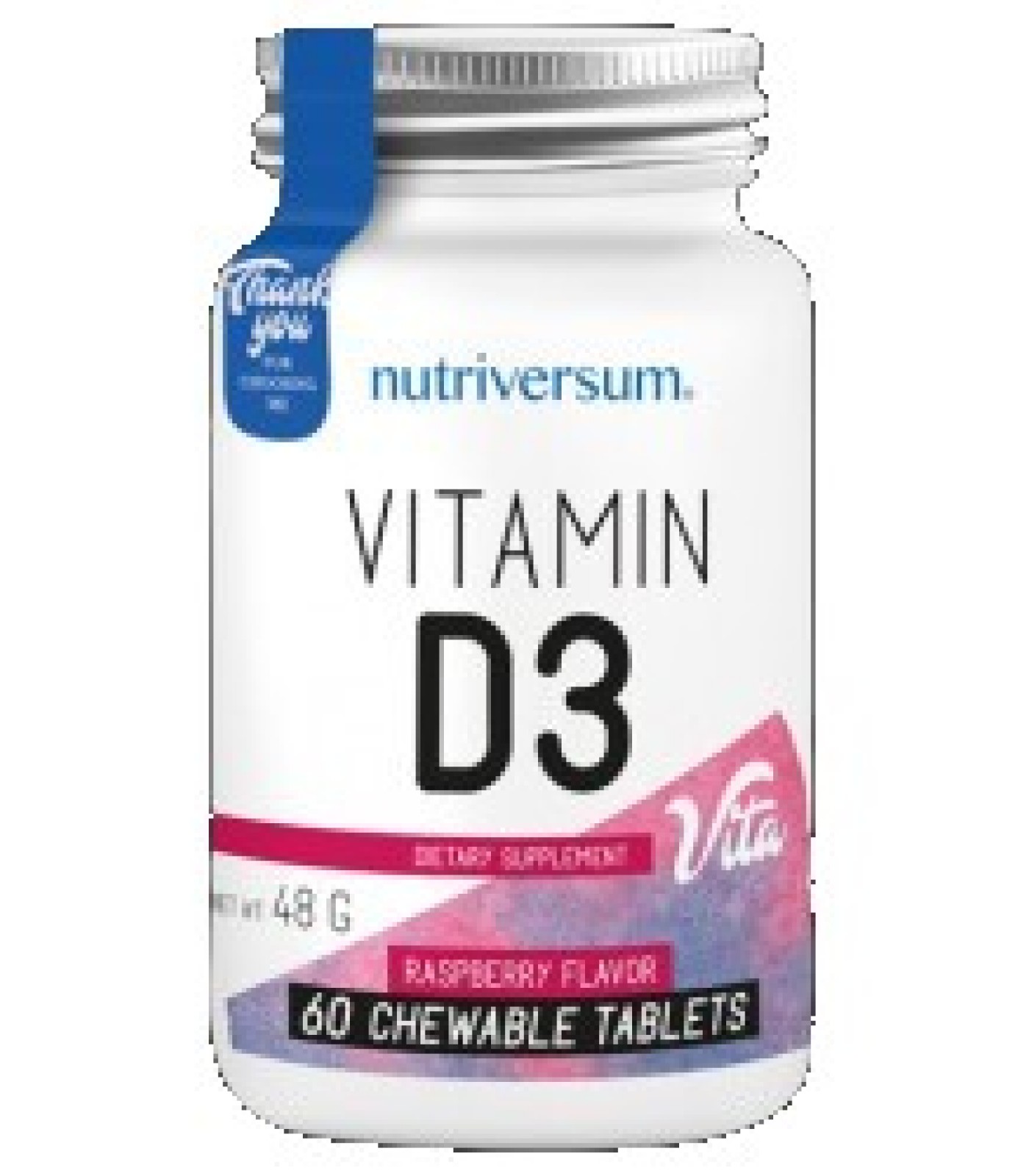 Nutriversum - Vitamin D3 2000 | Chewable / 60 tabs.