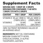 Nutriversum - Vitamin D + E Drops / 30 ml.