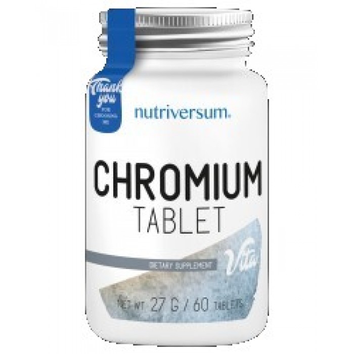 Nutriversum - Chromium Tablet | 200 mcg Chromium Picolinate / 60 tabs.