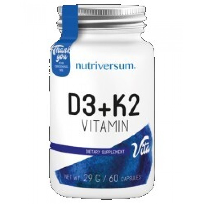 Nutriversum - D3 + K2 Vitamin / 60 caps.