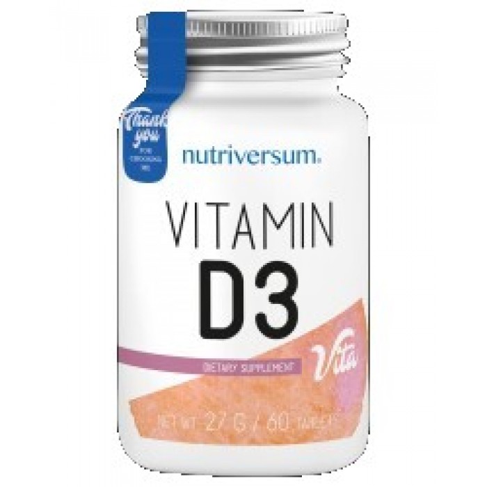 Nutriversum - Vitamin D3 4000 IU / 60 tabs.