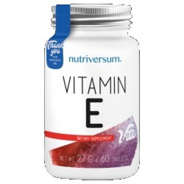 Nutriversum - Vitamin E 60 mg / 60 tabs.
