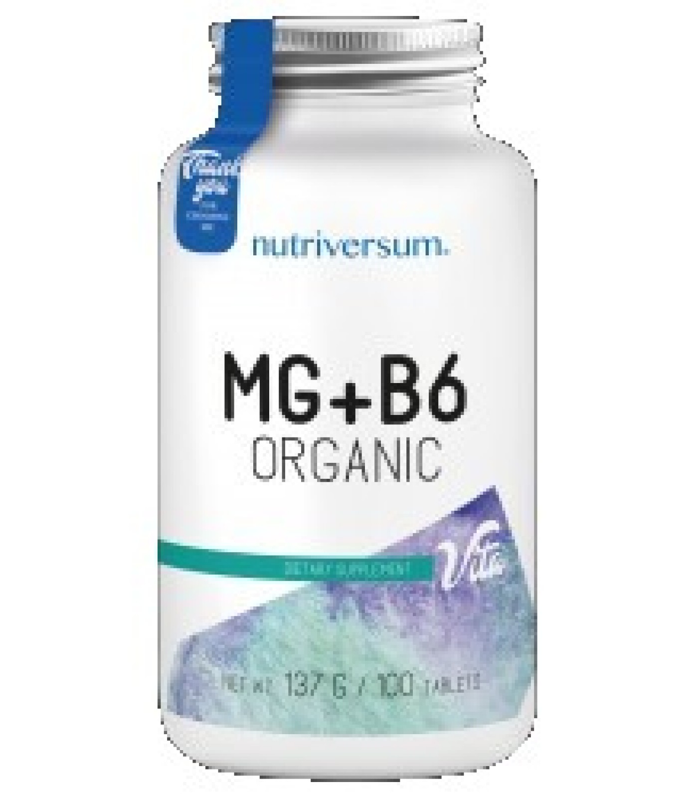 Nutriversum - MG + B6 | Organic Magnesium + Vitamin B6 / 100 tabs.