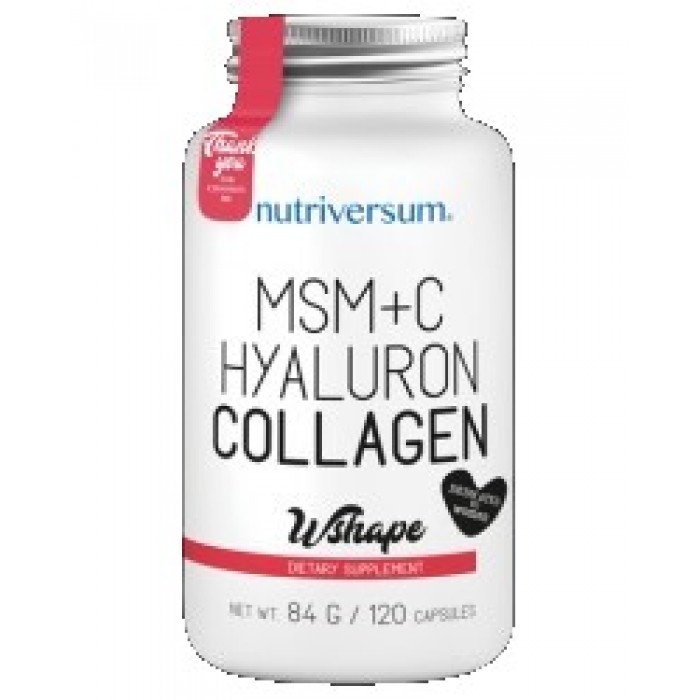 Nutriversum - Collagen, Hyaluron, MSM + Vitamin C / 120 caps.