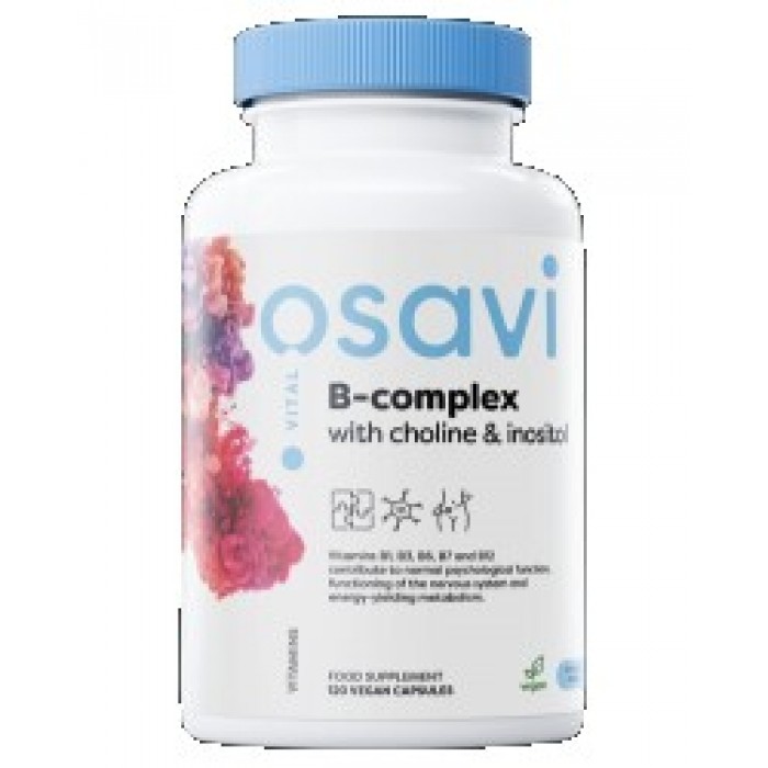 Osavi - B-Complex with Choline & Inositol / 120 капсули