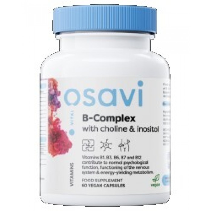 Osavi - B-Complex with Choline & Inositol / 60 капсули