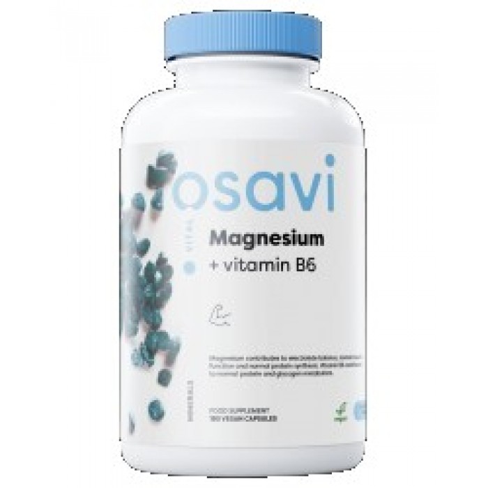 Osavi - Magnesium Citrate + Vitamin B6 / 180 капсули