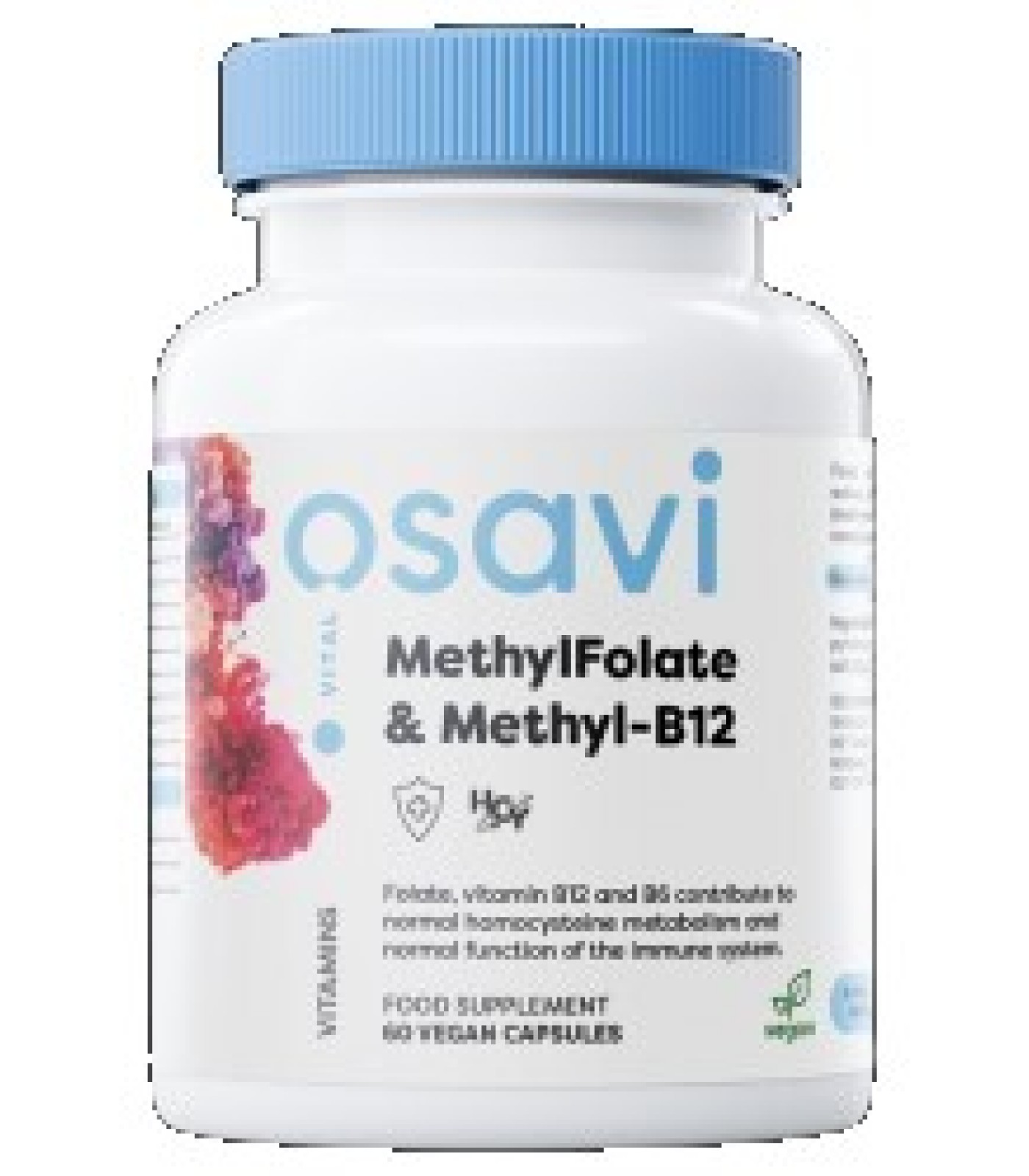 Osavi - MethylFolate & Methyl-B12 | with Quatrefolic® / 60 капсули