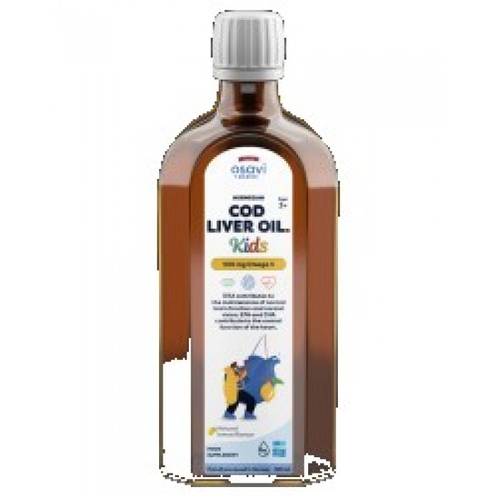 Osavi - Norwegian Cod Liver Oil Kids | Lemon Flavored Liquid Omega / 250 мл