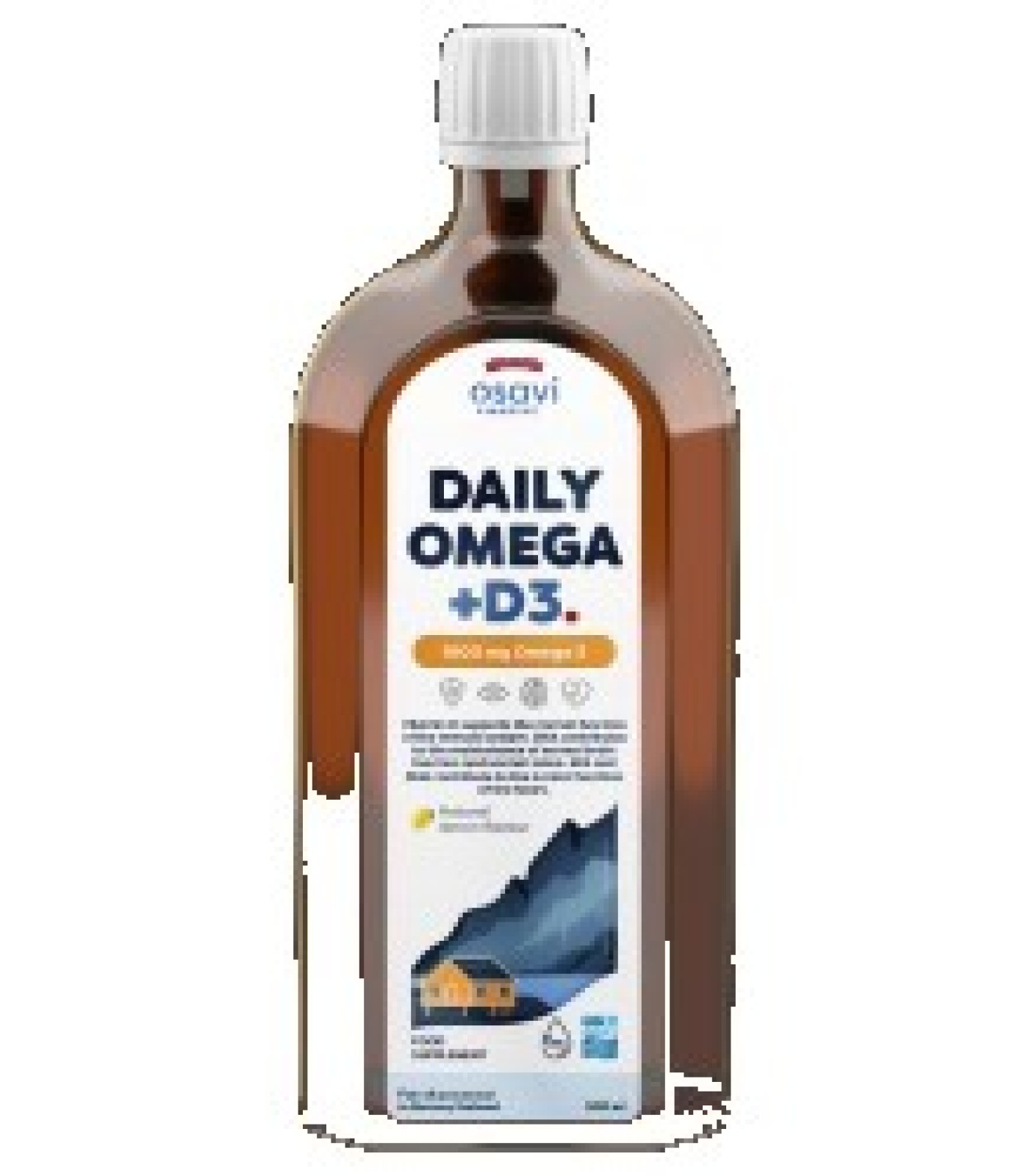 Osavi - Daily Omega + D3 Liquid | Natural Lemon Flavored / 500 мл