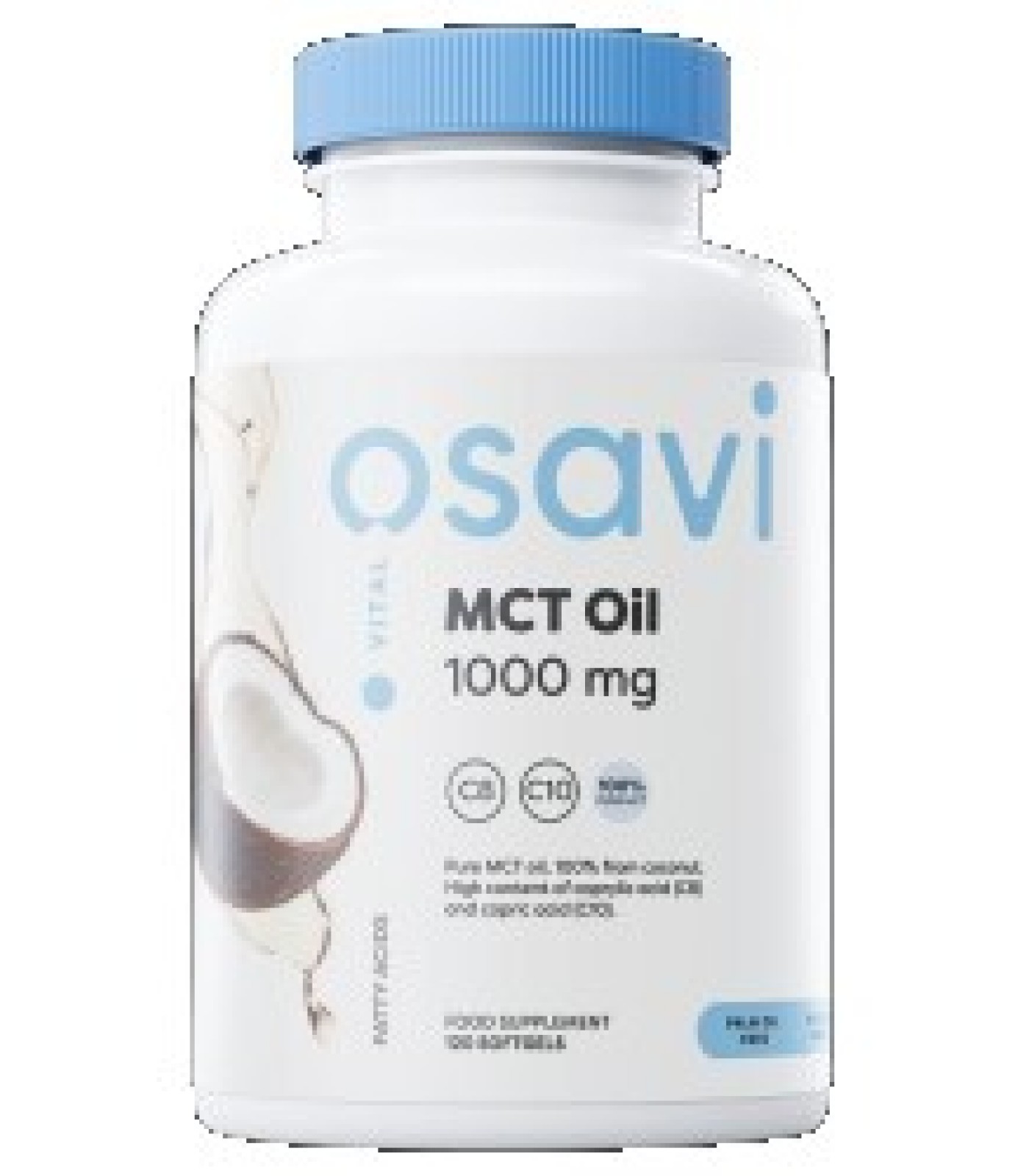 Osavi - MCT Oil 1000 mg | C8 + C10 / 120 Гел капсули