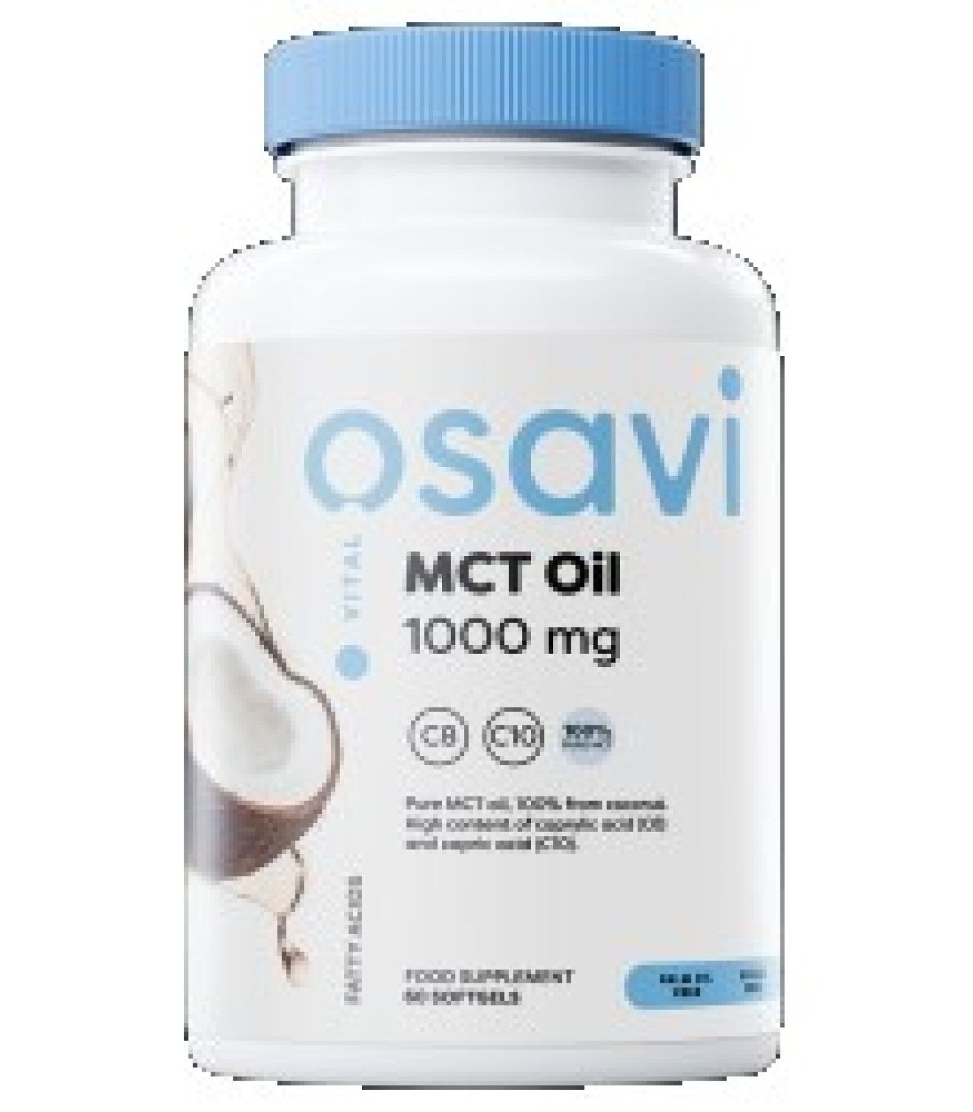 Osavi - MCT Oil 1000 mg | C8 + C10 / 60 Гел капсули