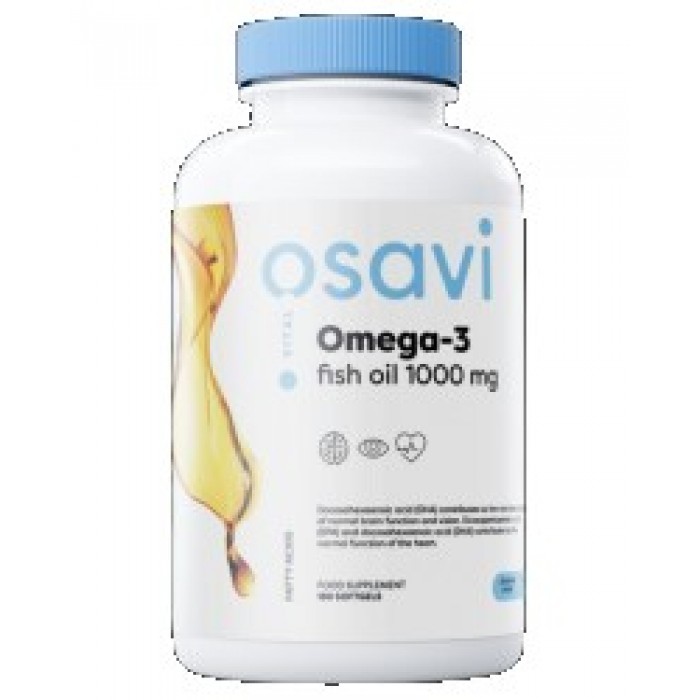 Osavi - Omega 3 Fish Oil 1000 mg / Lemon Flavor / 180 Гел капсули