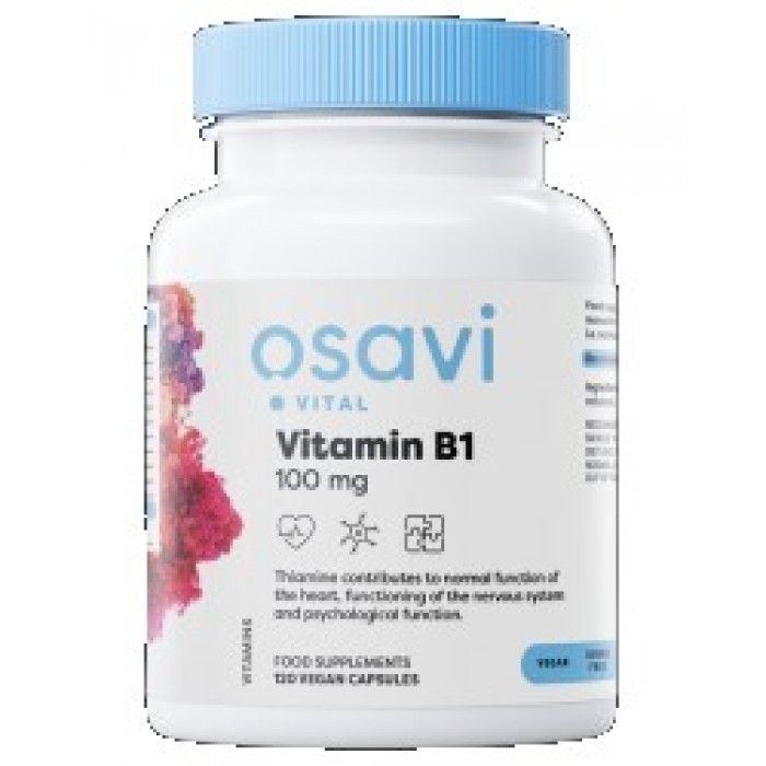 Osavi - Vitamin B1 100 mg | Thiamine / 120 капсули