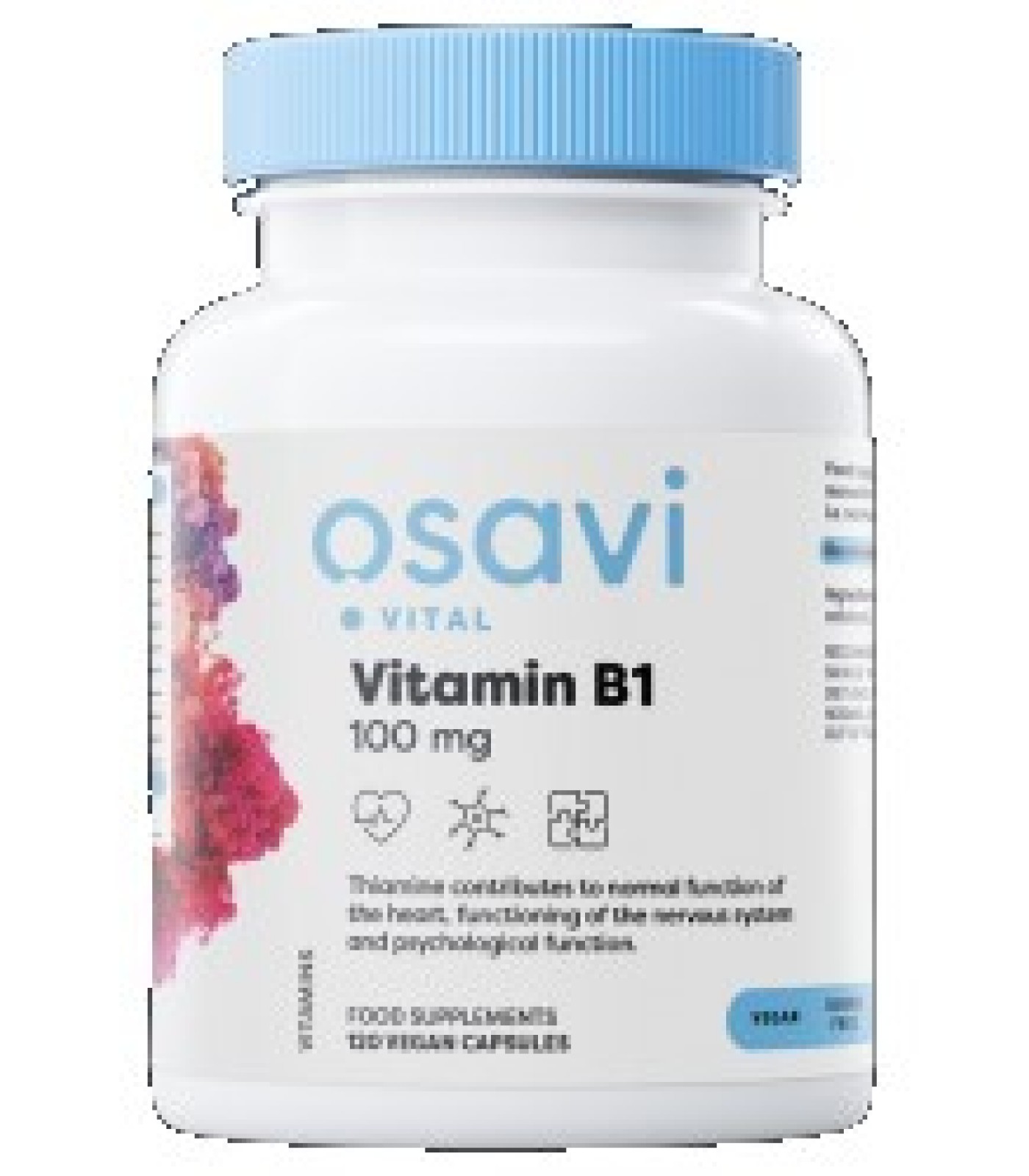 Osavi - Vitamin B1 100 mg | Thiamine / 120 капсули