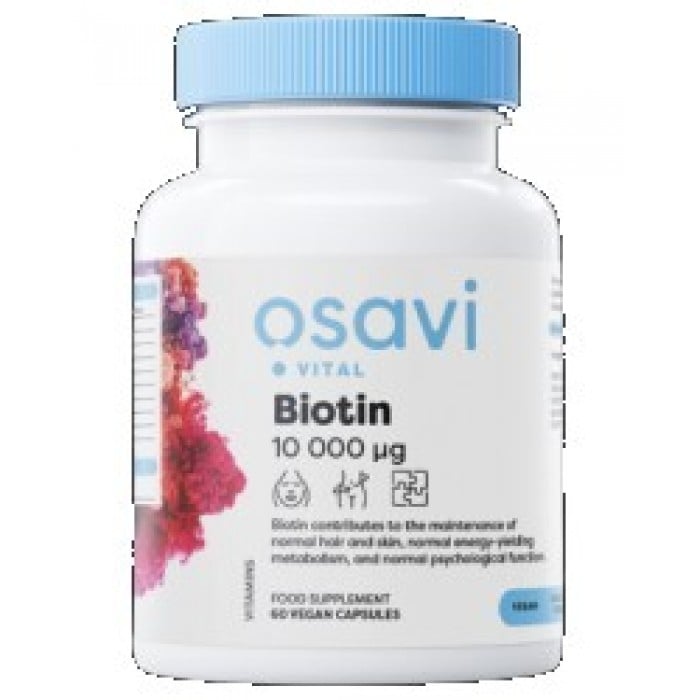 Osavi - Biotin 10 000 mcg / 120 капсули