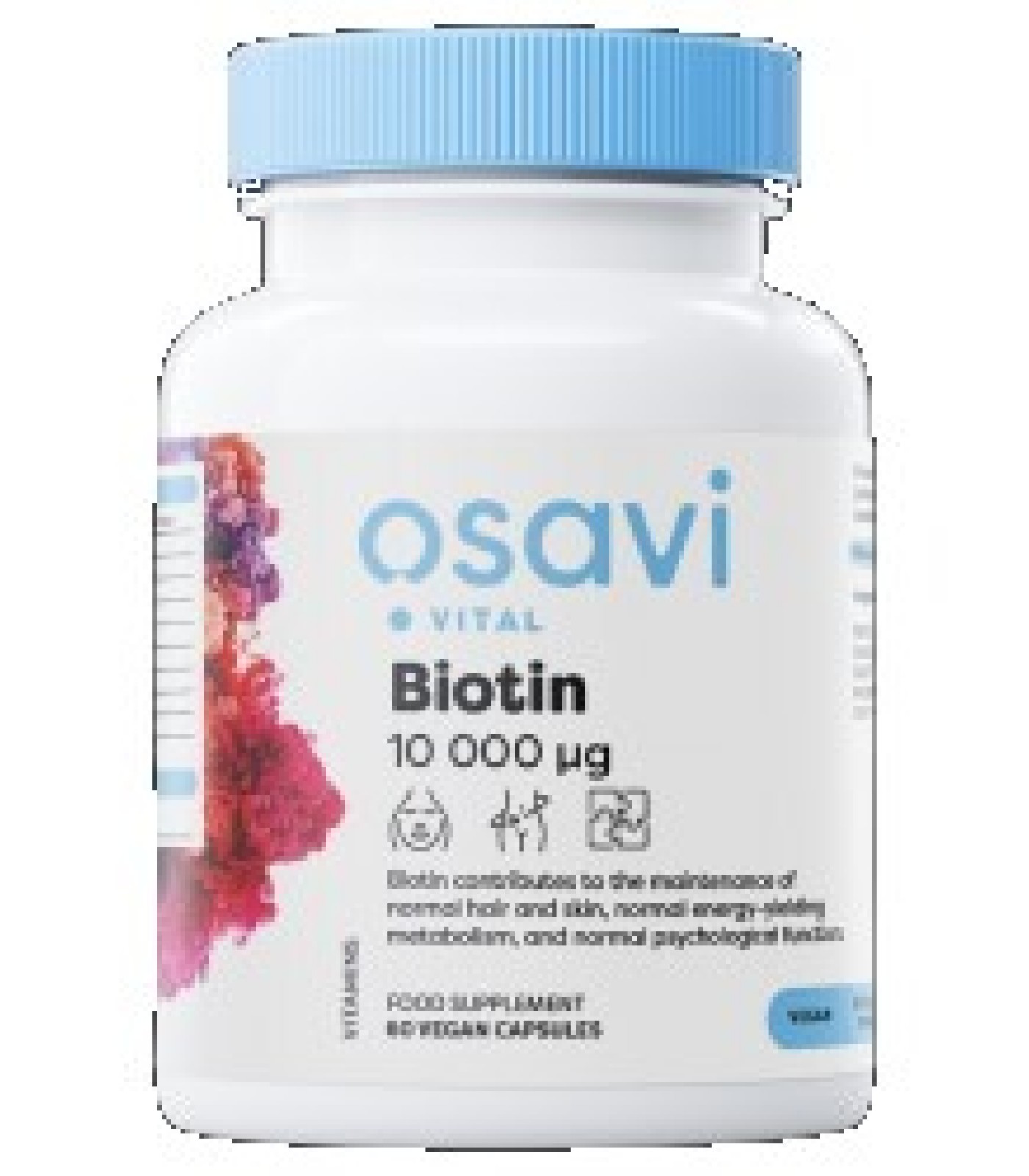 Osavi - Biotin 10 000 mcg / 60 капсули
