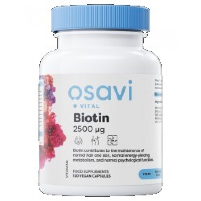 Osavi - Biotin 2500 mcg / 120 капсули