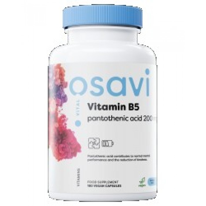 Osavi - Vitamin B5 | Pantothenic Acid 200 mg / 180 капсули