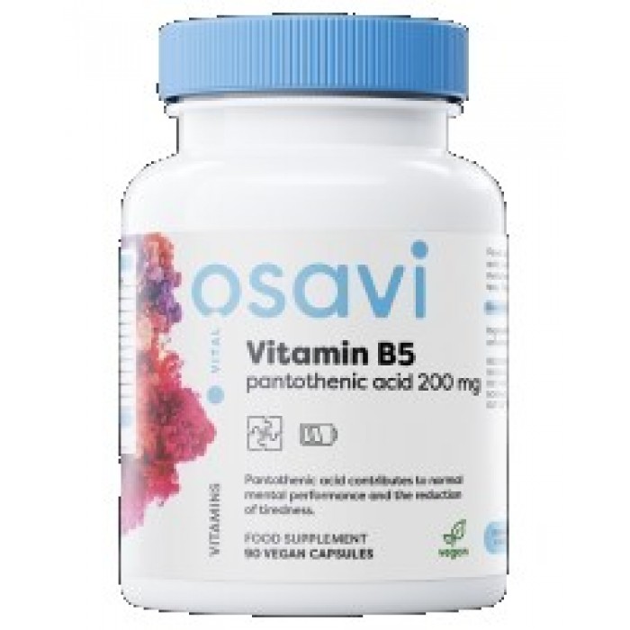 Osavi - Vitamin B5 | Pantothenic Acid 200 mg / 90 капсули