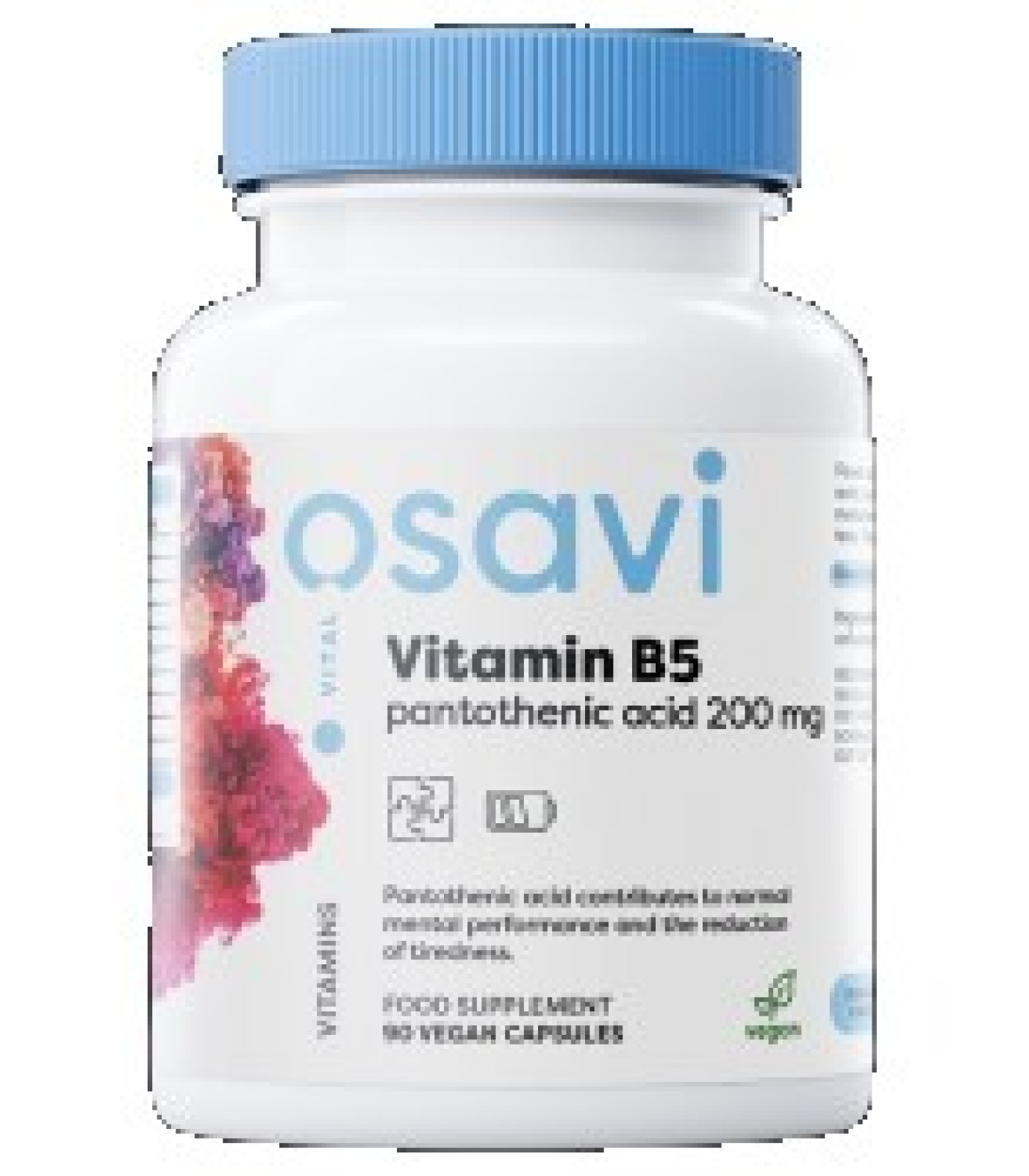 Osavi - Vitamin B5 | Pantothenic Acid 200 mg / 90 капсули