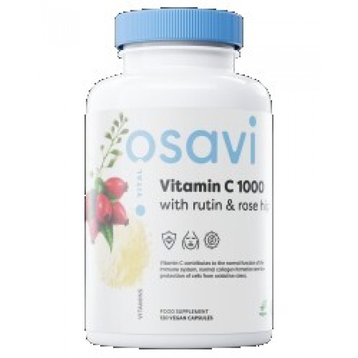 Osavi - Vitamin C 1000 | with Rutin & Rose Hip / 120 капсули