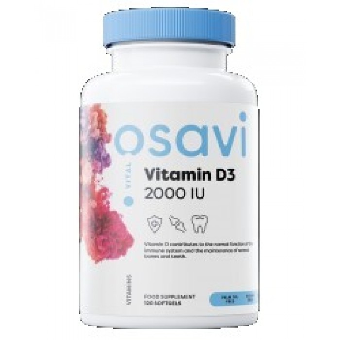 Osavi - Vitamin D3 2000 IU | Quali-D® / 120 Гел капсули