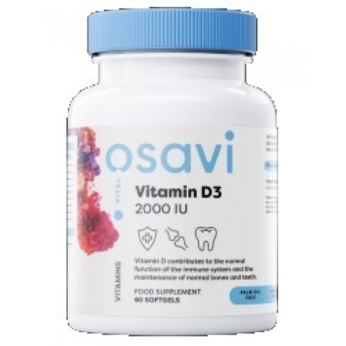 Osavi - Vitamin D3 2000 IU | Quali-D® / 60 Гел капсули