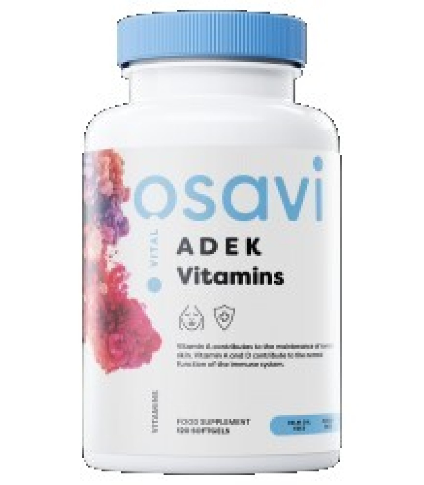 Osavi - ADEK Vitamins | A + D + E + K | with Quali-D® / 120 Гел капсули