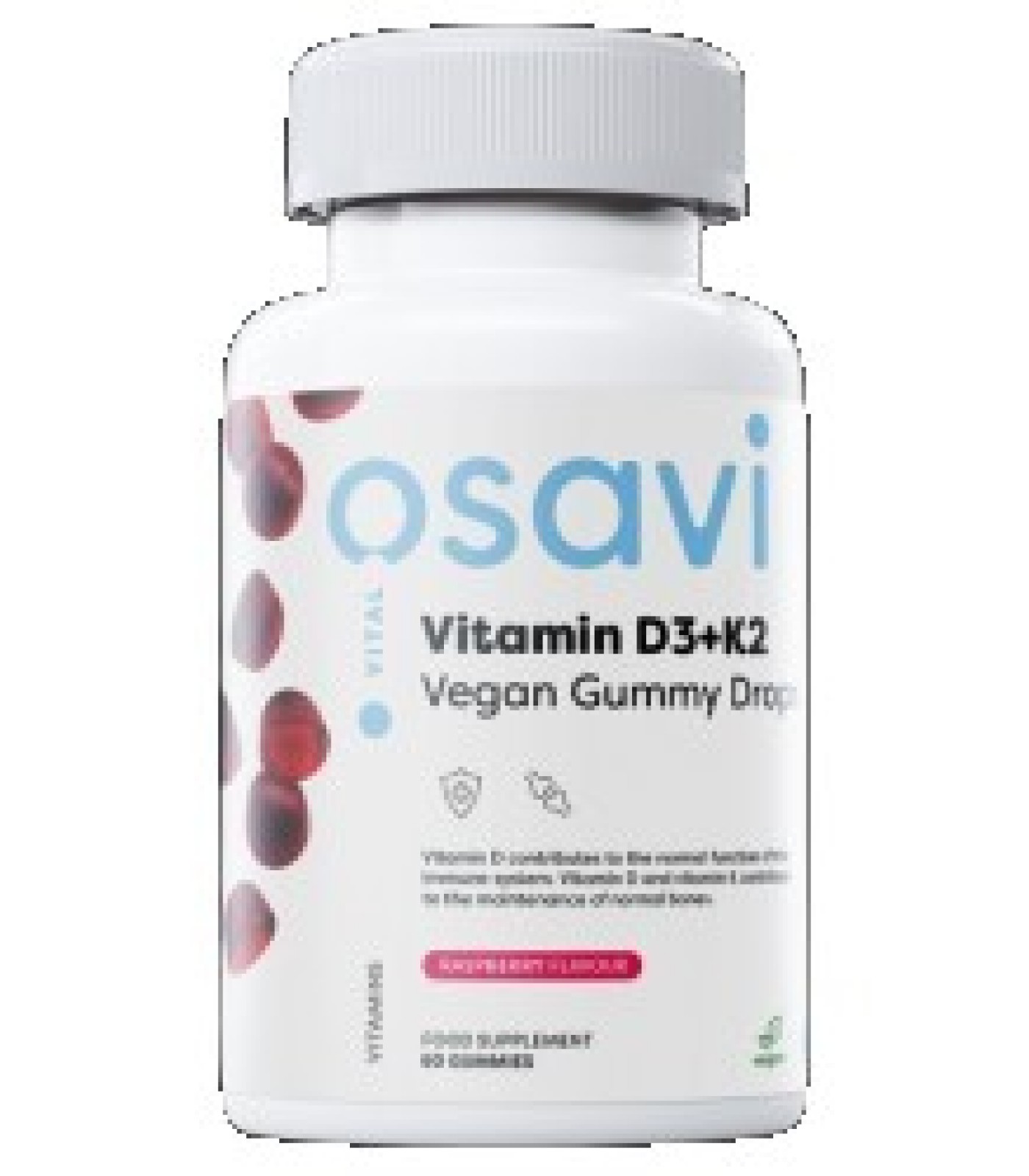 Osavi - Vitamin D3 400 IU + K2 75 mcg | Vegan Cummy Drops