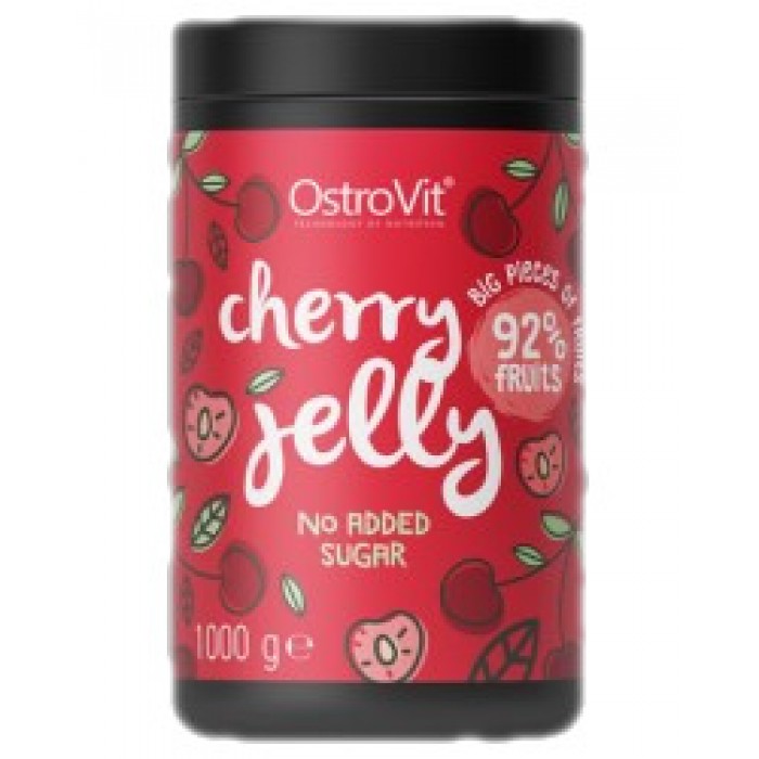 OstroVit - Cherry Jelly | 92% Real Fruits ~ No Added Sugar / 1000 грама