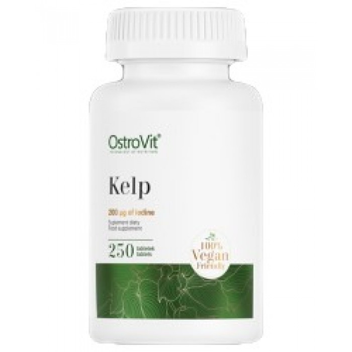 OstroVit - Kelp 200 mcg | Natural Iodine Source / 250 Таблетки, 250 дози