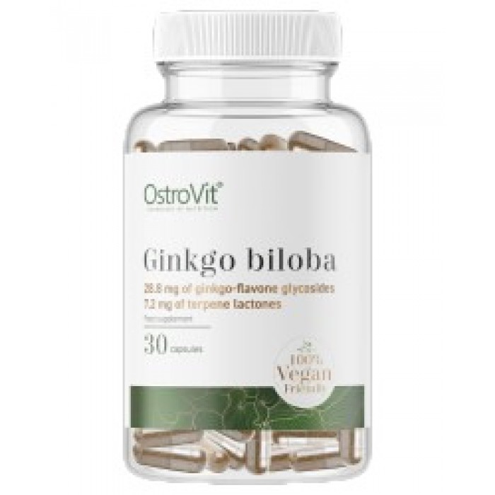 OstroVit - Ginkgo Biloba 120 mg / Vege / 30 капсули, 30 дози