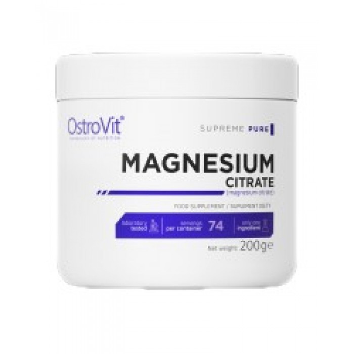 OstroVit - Magnesium Citrate Powder / 200 грама, 74 дози