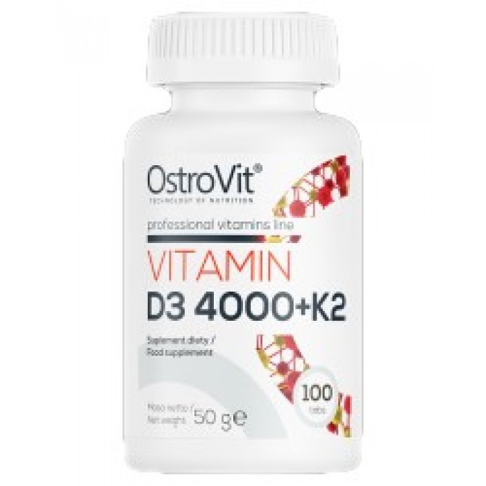 OstroVit - Vitamin D3 4000 + K2 100 mcg / 100 tab