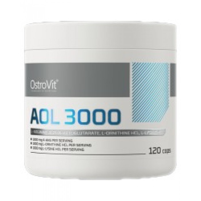 OstroVit - AOL 3000 mg / Arginine Ornithine Lysine / 120 капсули, 40 дози