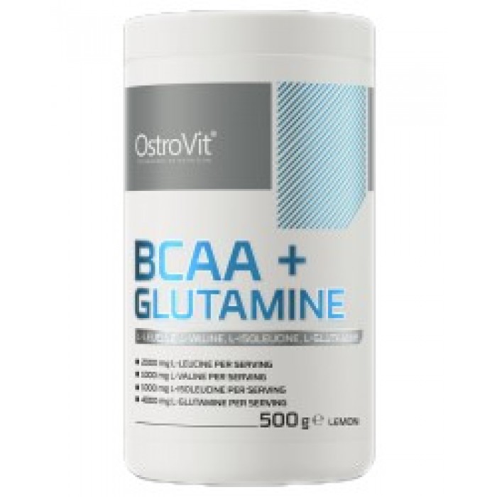 OstroVit - BCAA + GLUTAMINE Powder / 500 грама, 50 дози