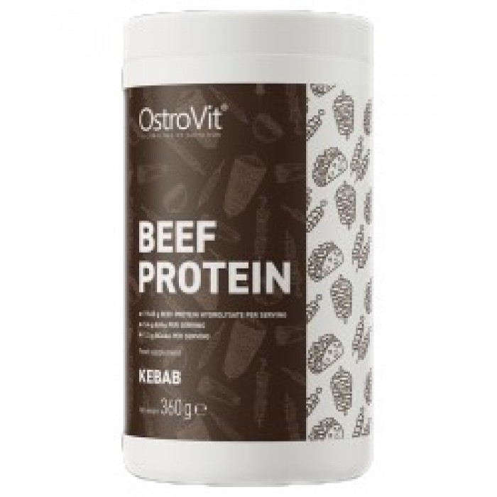 OstroVit - Beef Protein Kebab | Телешки протеин хидролизат с вкус на дюнер / 360 грама, 12 дози