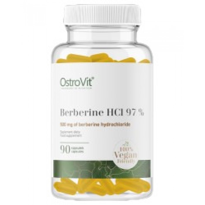 OstroVit - Berberine HCl 500 mg | 97% Berberis Root Extract / 90 капсули, 90 дози