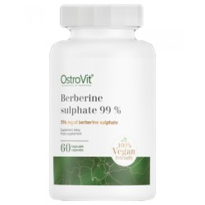 OstroVit - Berberine Sulphate 396 mg | 99% Berberis Root Extract / 60 капсули, 60 дози