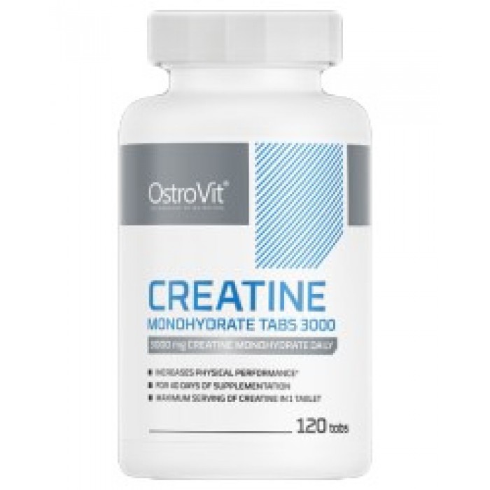 OstroVit - Creatine Monohydrate Tabs 3000 / 120 Таблетки, 40 дози