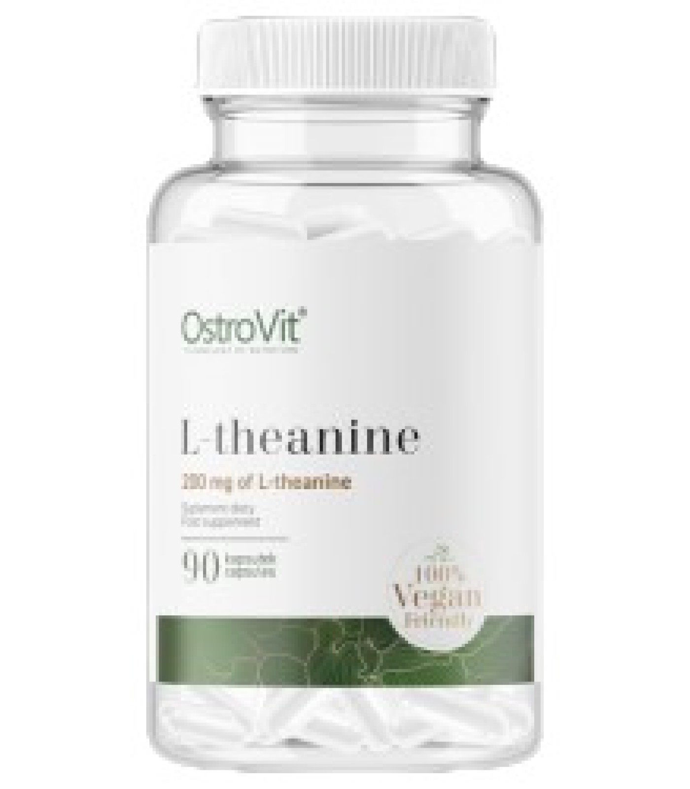 OstroVit - L-Theanine 200 mg | Vege / 90 капсули, 90 дози