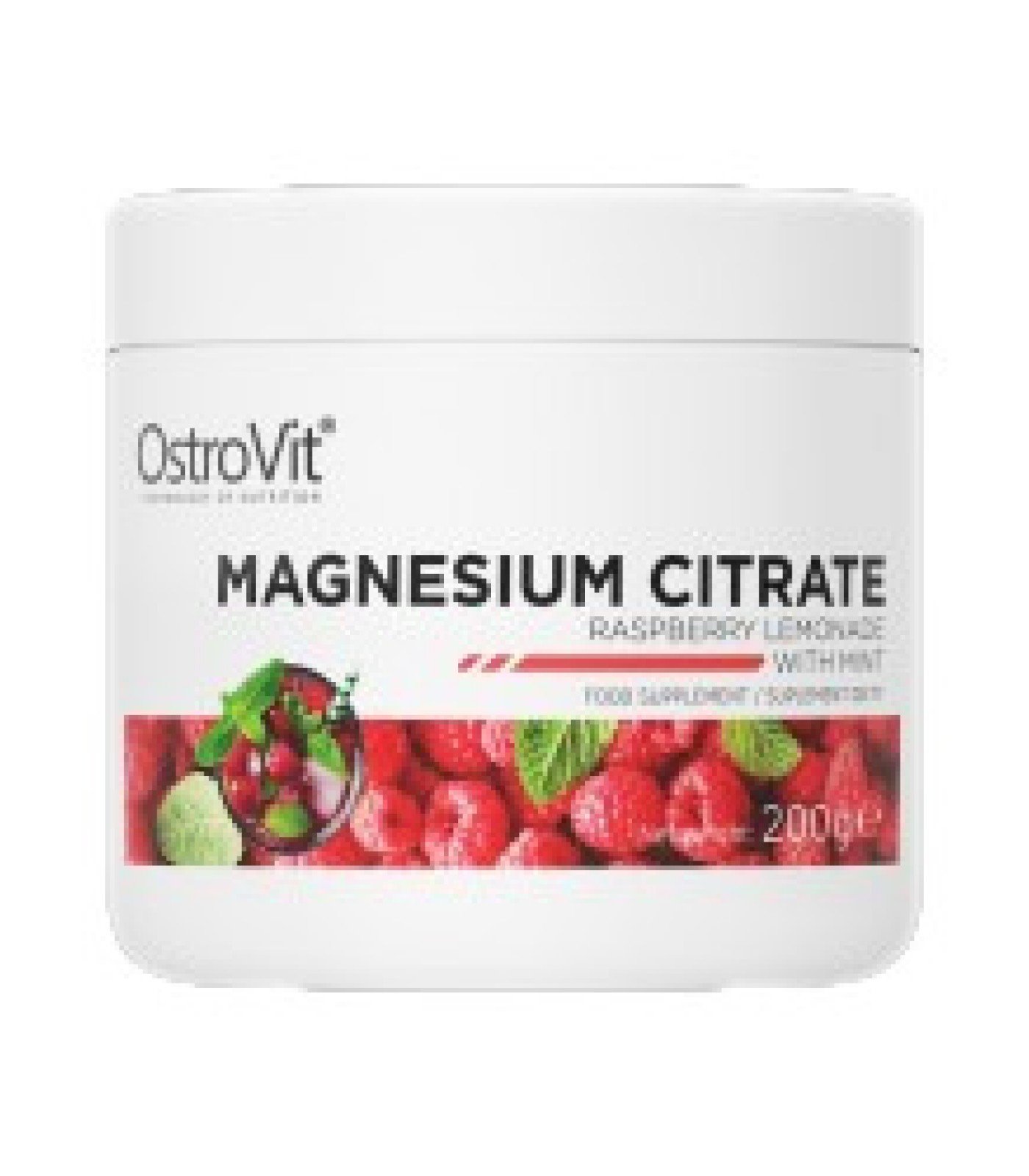 OstroVit - Magnesium Citrate Powder | Flavored / 200 грама, 100 дози