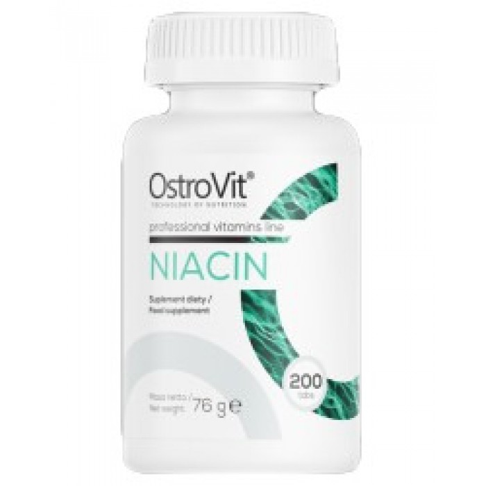 OstroVit - Niacin / Vitamin B3 / 200 Таблетки, 200 дози