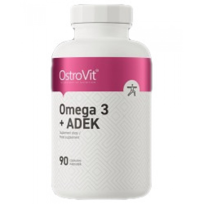 OstroVit - Omega 3 + ADEK / Vitamin A + D + E + K / 90 Гел капсули, 90 дози