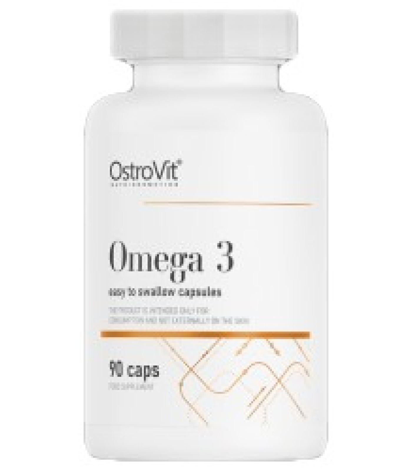 OstroVit - Omega 3 500 mg | Easy To Swallow / 90 Гел капсули, 45 дози
