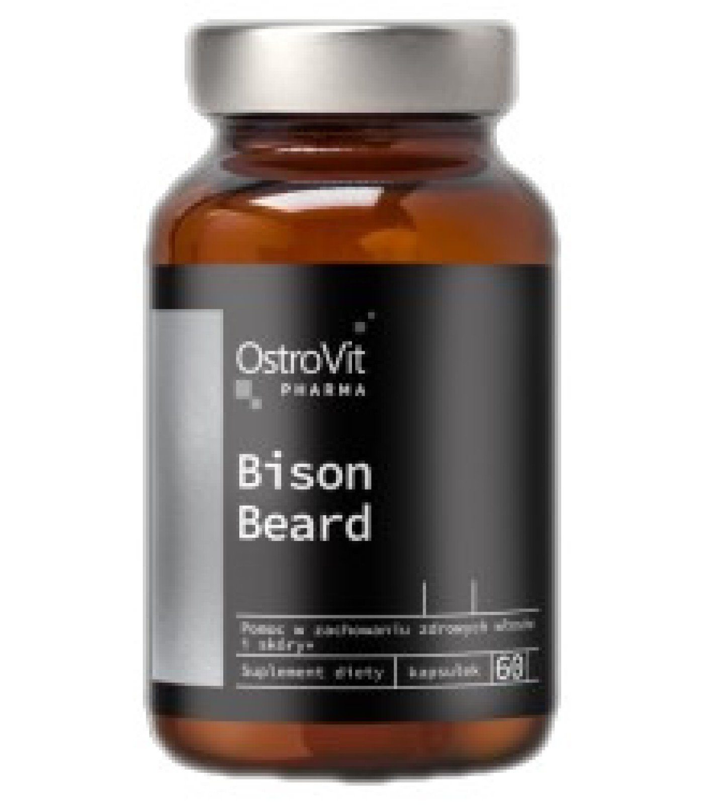 OstroVit - Bison Beard / Men's Beard Care / 60 капсули, 30 дози