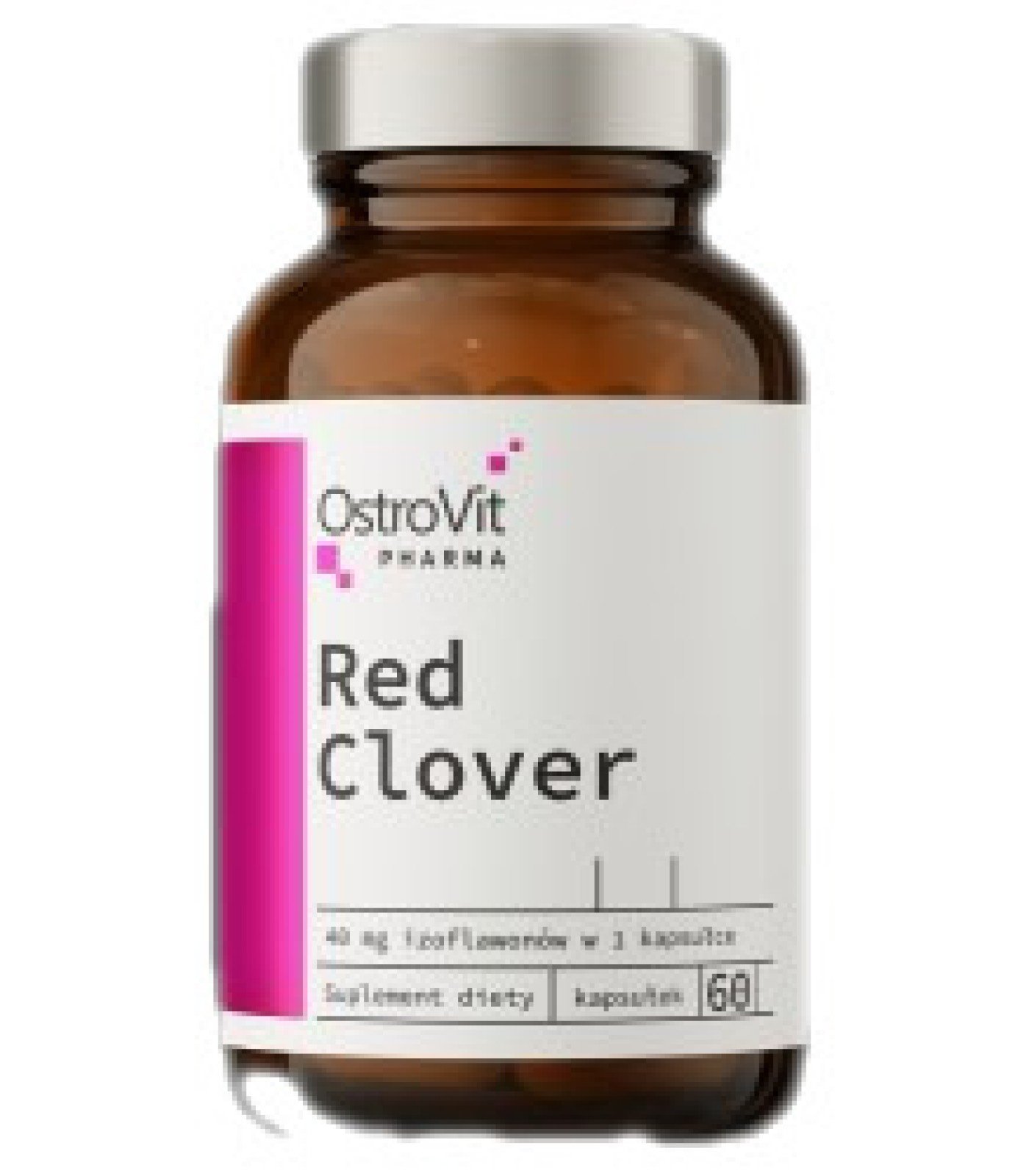 OstroVit - Red Clover 500 mg | with 8% Isoflavones / 60 капсули, 60 дози