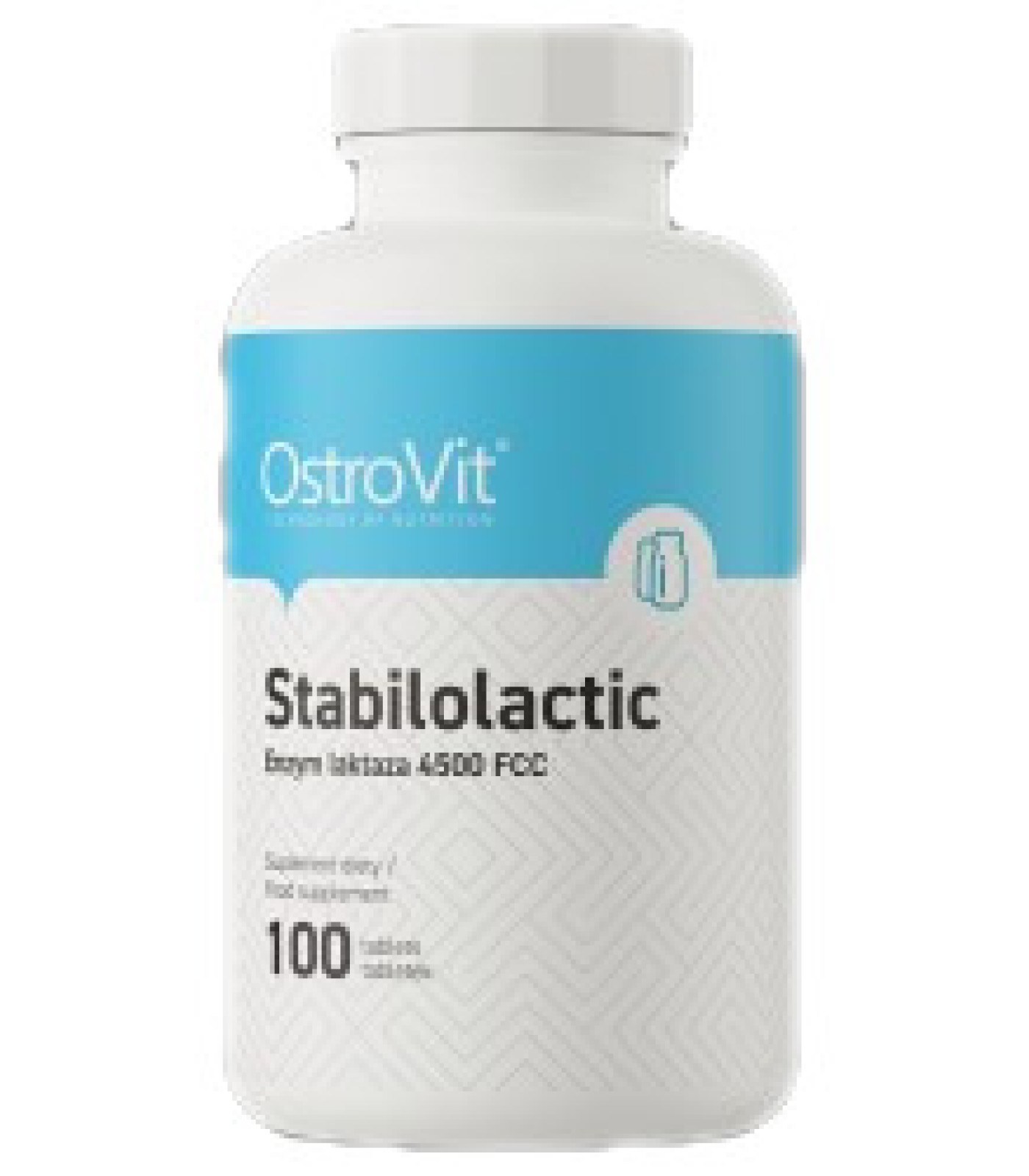 OstroVit - Stabilolactic | Lactase enzyme 4500 FCC / 100 Таблетки, 100 дози